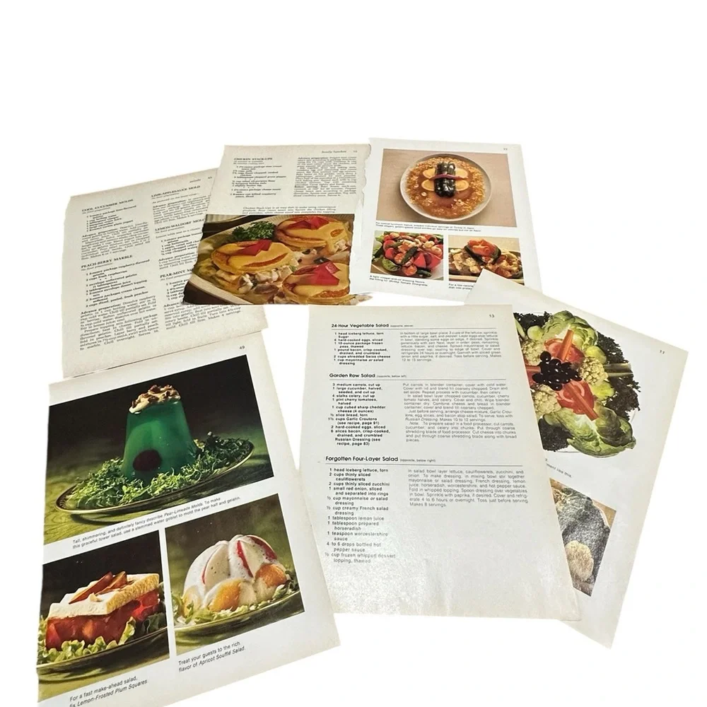 Authentic Vintage Paper Ephemera Book Page Lot